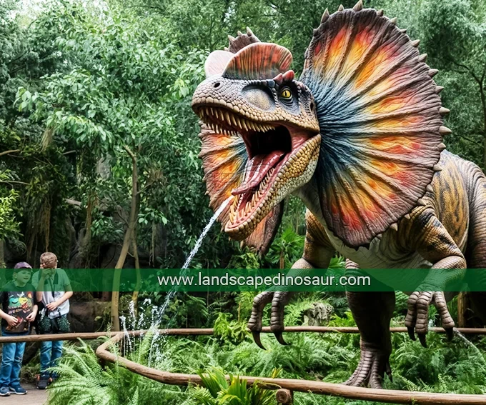 Dilophosaurus animatronic Dilophosaurus animatronic